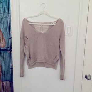 Distressed Knit Sweater